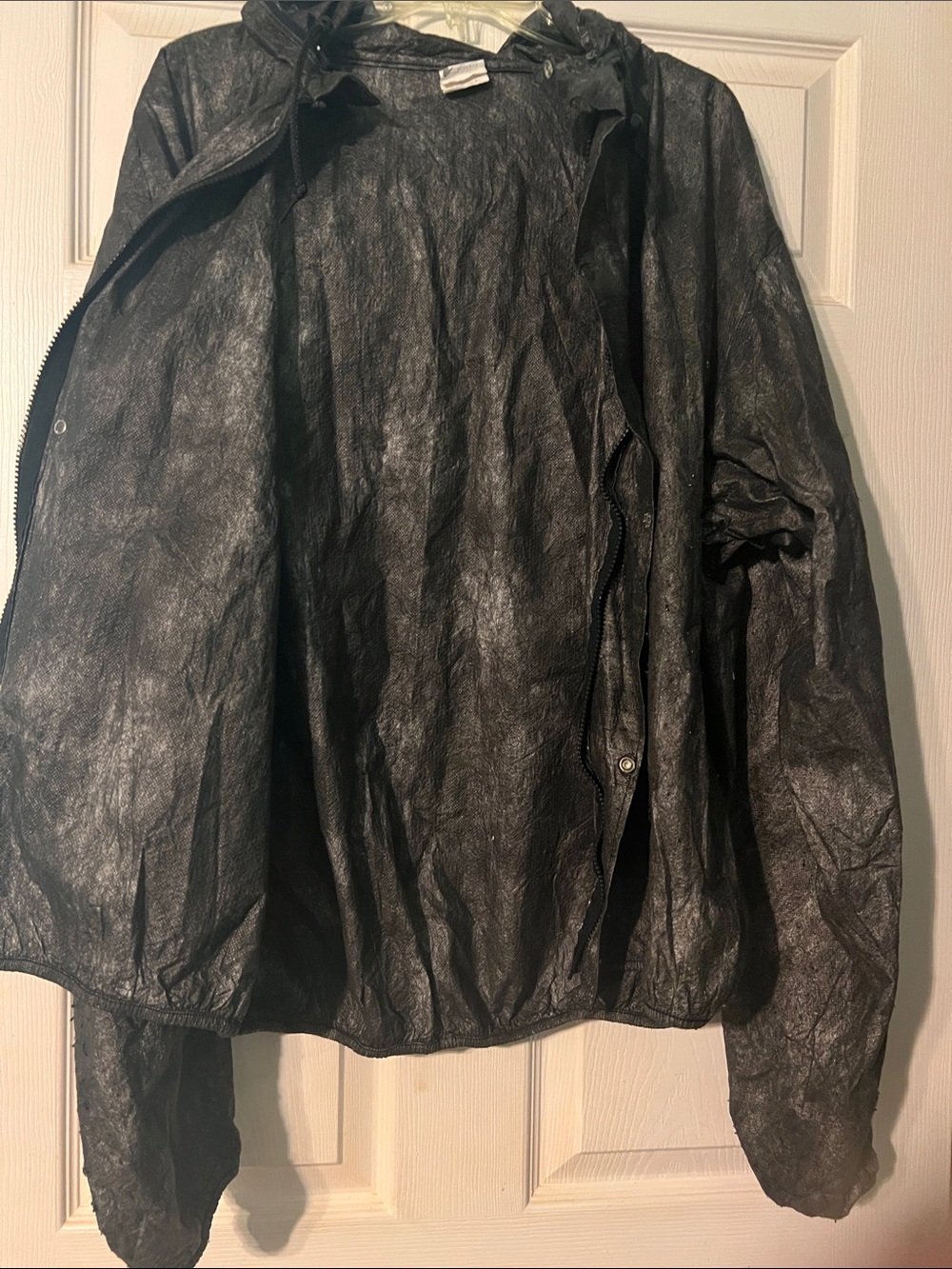 Frog Toggs Outer Wear Black Two-Piece Hooded Set - Lightweight Jacket & Pants. - Picture 11 of 13